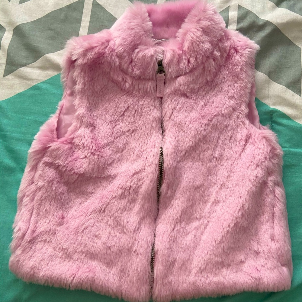 Oshkosh kids fur vest